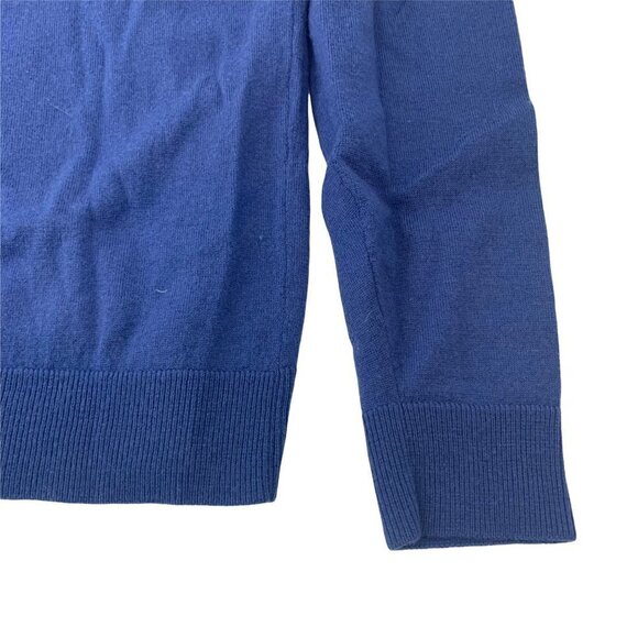 Gap Merino Wool Blue V Neck Sweater Size Large - Picture 5 of 7
